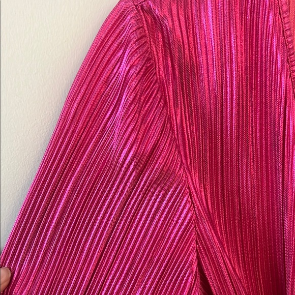 Vibrant Pink Long Sleeve Dress - Picture 3 of 7